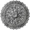 Ekena Millwork Lariah Medallion (Canopies up to 1 3/8"), 24 3/4"OD 1 3/8"ID x 3 1/4"P, Ultra Pure White Crackle CM24LAUWC - alternate 1